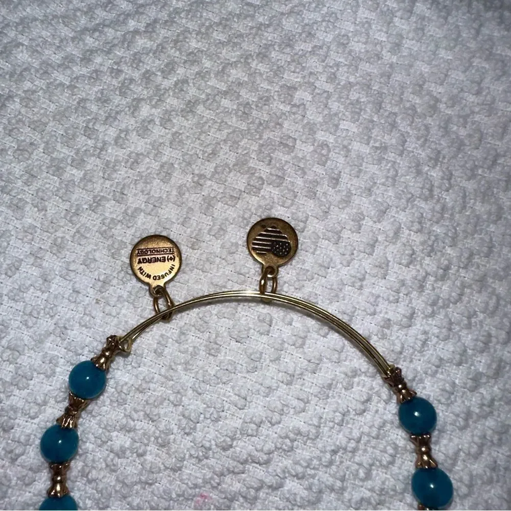 Alex and Ani Marina Harbor Beaded Bangle - Rafaelian Gold Finish